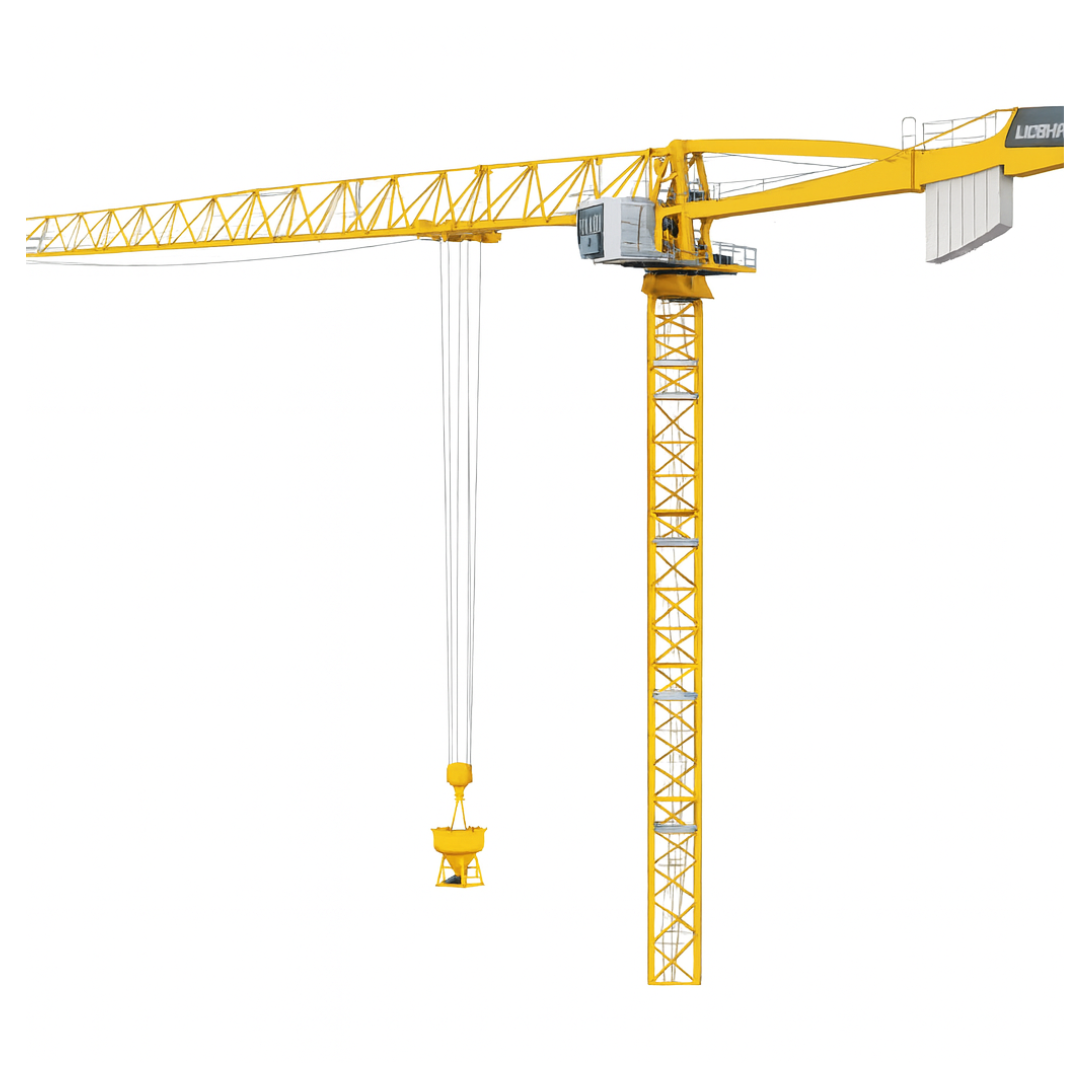 Grues à tour à montage par éléments, à flèche distributrice