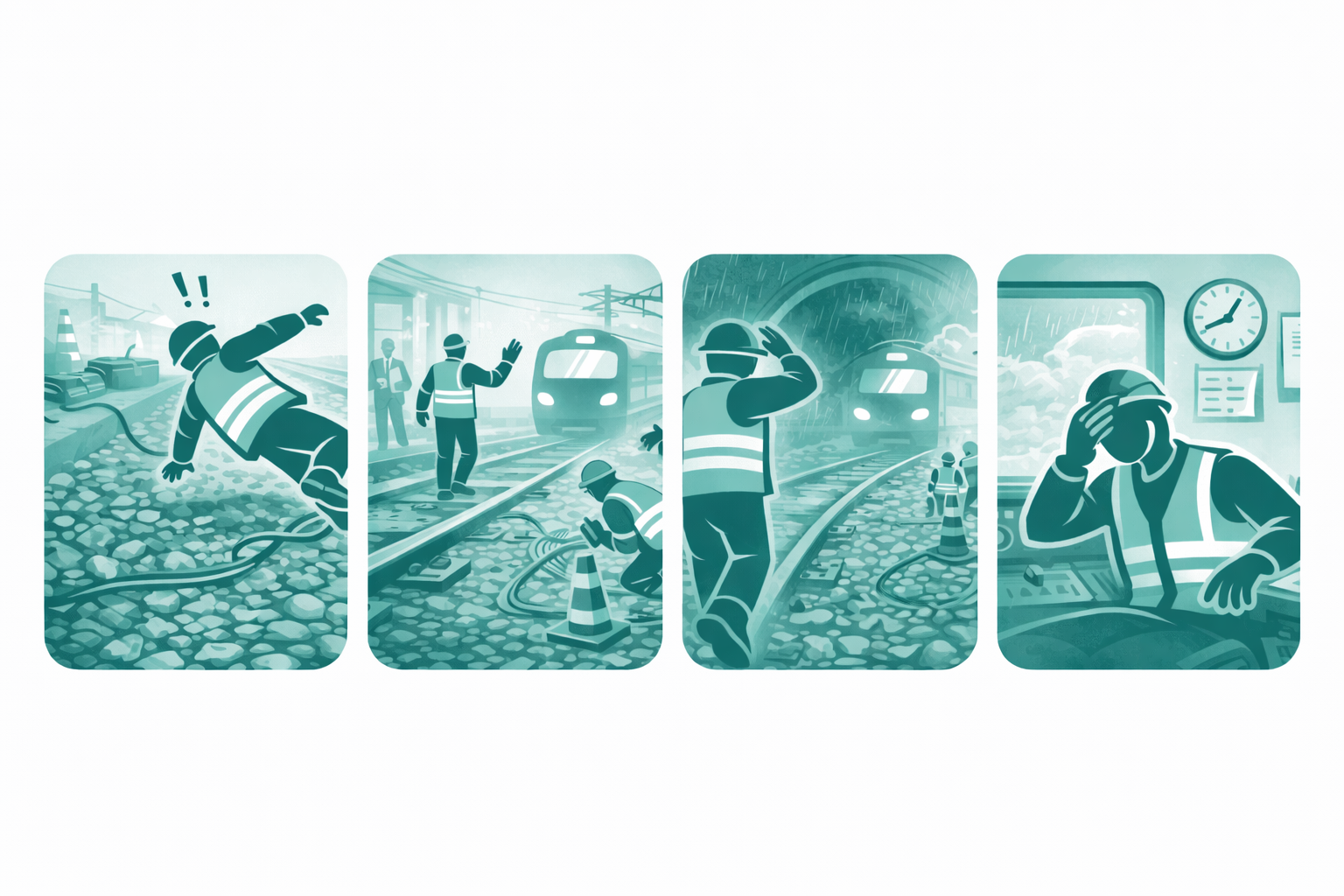 Autres risques ferroviaires pour les opérateurs