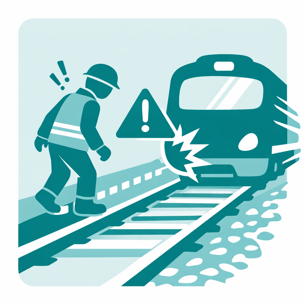 Risque de heurt par un train