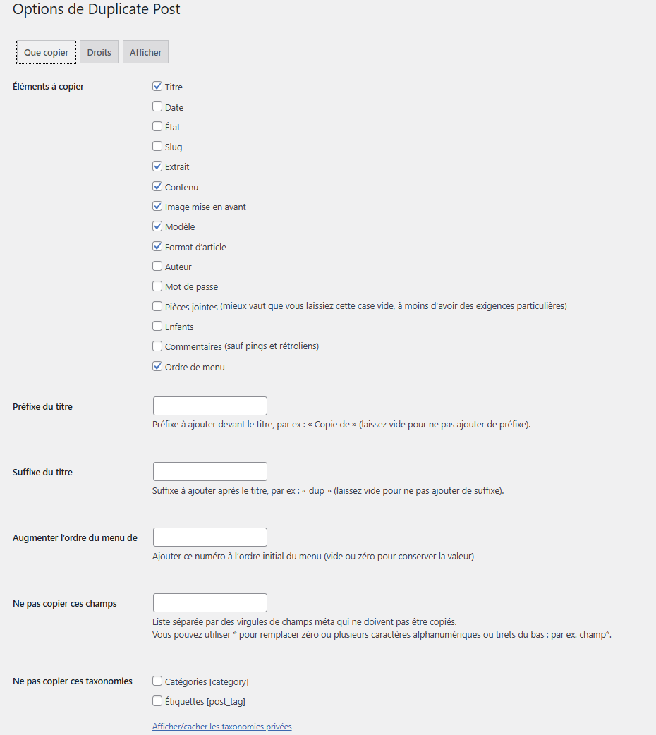 options Yoast duplicate post